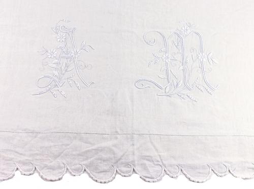 JUEGO DE CAMA DE MATRIMONIO DEL PRIMER TERCIO S.XX
