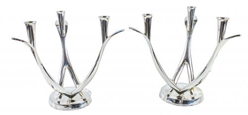 PAREJA DE CANDELABROS DE LOS AÑOS 70