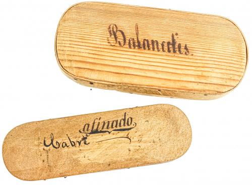 DOS BALANZAS PARA PESAR ORO DEL SIGLO XIX