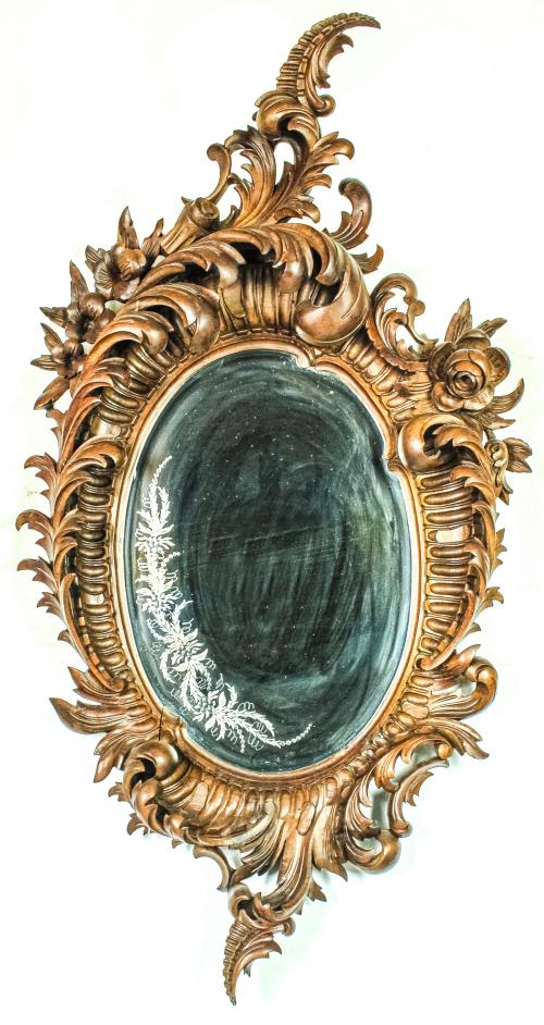 ESPEJO DE PARED DE ESTILO ROCOCO