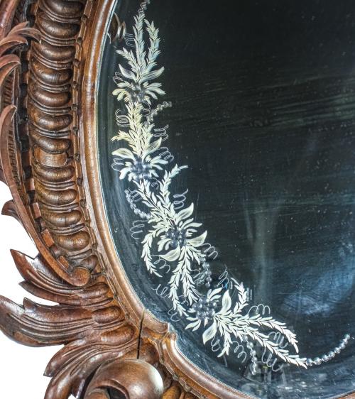 ESPEJO DE PARED DE ESTILO ROCOCO