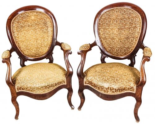 PAREJA DE SILLONES ISABELINOS