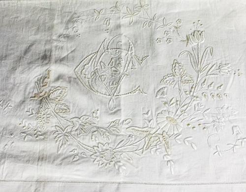 JUEGO DE CAMA DE MATRIMONIO DE FINALES DEL S.XIX