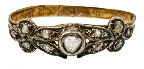 SORTIJA CON DIAMANTES DEL S.XIX