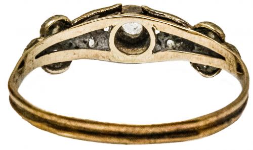 SORTIJA CON DIAMANTES DEL S.XIX