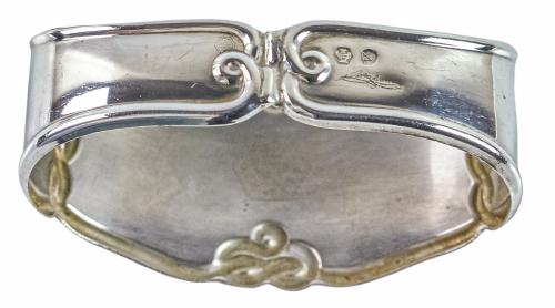 DOS ARGOLLAS EN PLATA DE MEDIADOS DEL S.XX
