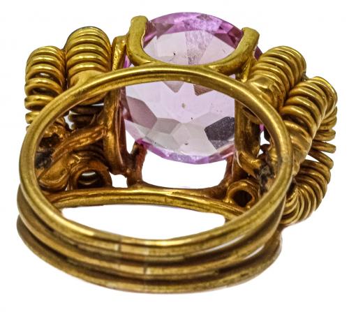 SORTIJA CON ROSA DE FRANCIA DE LOS AÑOS 40