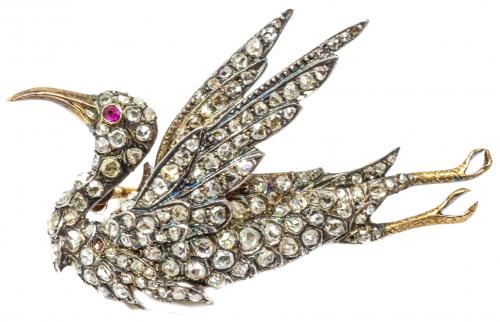 BROCHE GRULLA DEL S.XIX