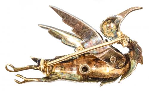 BROCHE GRULLA DEL S.XIX