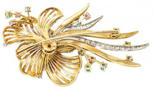 BROCHE FLOR AÑOS 40-50