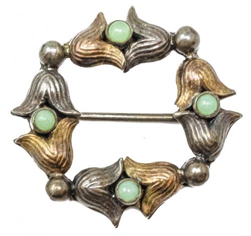 BROCHE CORONA DE LOS AÑOS 40