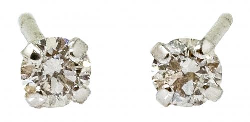 PENDIENTES SOLITARIO CON BRILLANTES