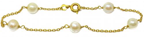 PULSERA CON PERLAS DE MEDIADOS S.XX