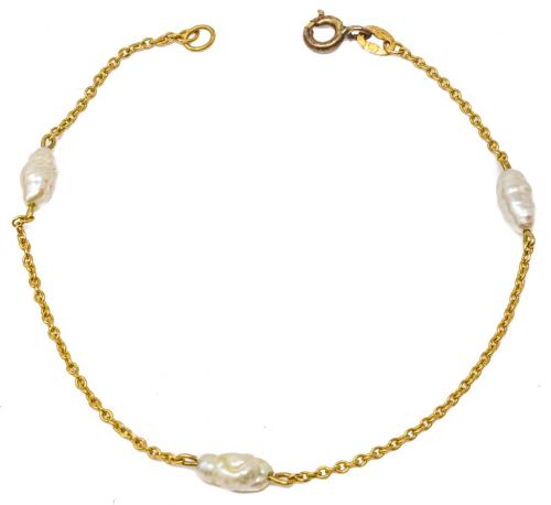 PULSERA CON PERLAS DE LOS AÑOS 80