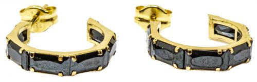 PENDIENTES ARGOLLAS CON ONIX 