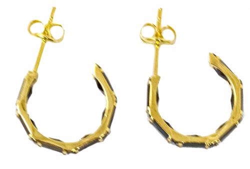 PENDIENTES ARGOLLAS CON ONIX 