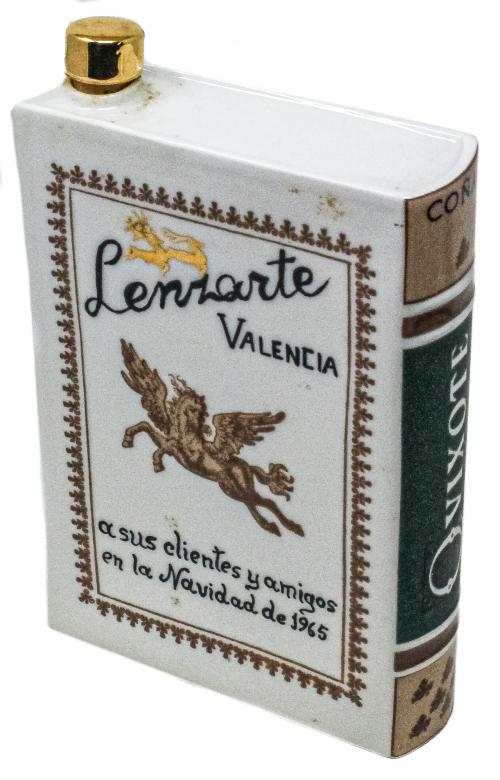 BOTELLA LICORERA EN PORCELANA DE LOS AÑOS 60