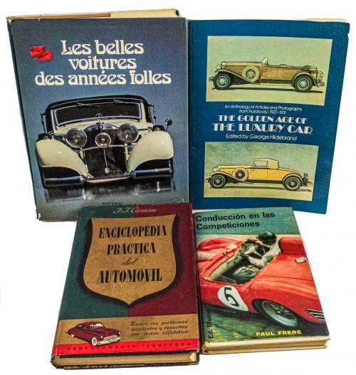 CUATRO LIBROS SOBRE AUTOMÓVILES