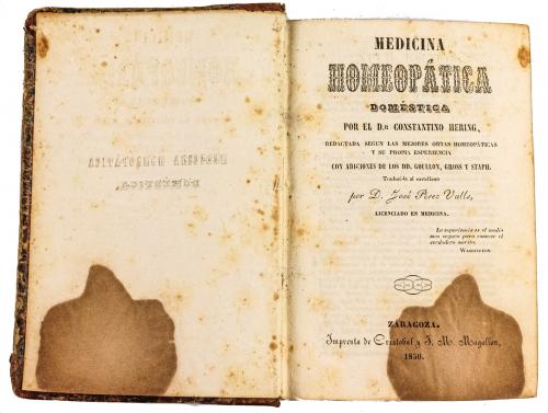 "MEDICINA HOMEOPÁTICA DOMÉSTICA"