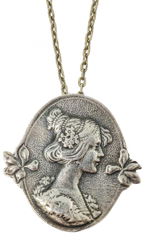 COLGANTE  CON CADENA ESTILO MODERNISTA