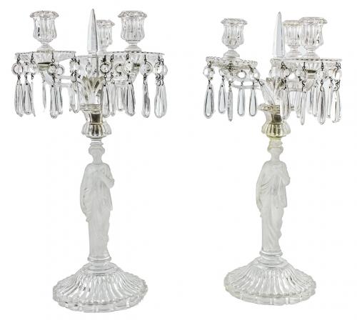 PAREJA DE CANDELABROS DE LA PRIMERA MITAD DE SIGLO XX
