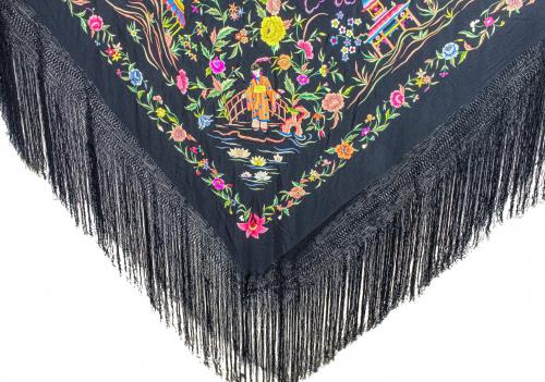 MANTÓN DE MANILA DE MEDIADOS DEL SIGLO XX