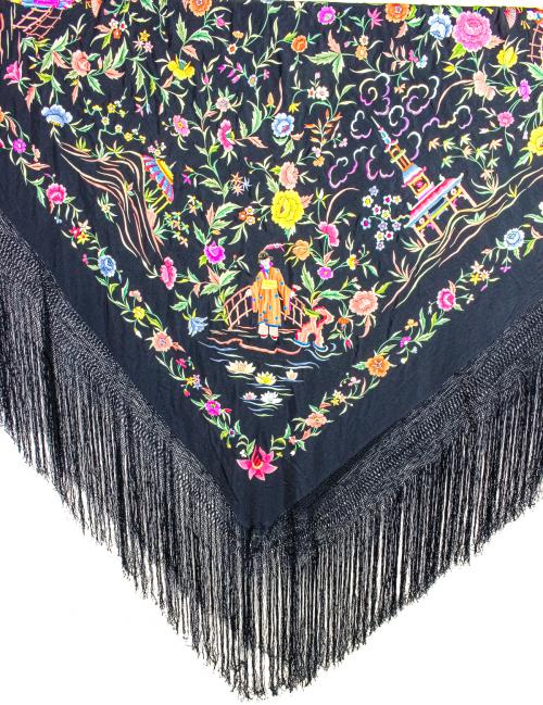 MANTÓN DE MANILA DE MEDIADOS DEL SIGLO XX