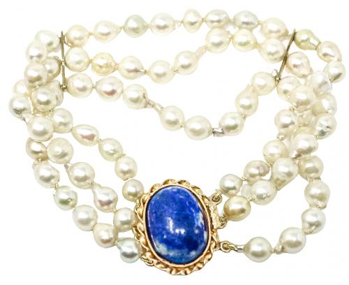 PULSERA DE PERLAS CULTIVADAS AÑOS 60