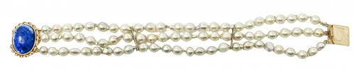 PULSERA DE PERLAS CULTIVADAS AÑOS 60