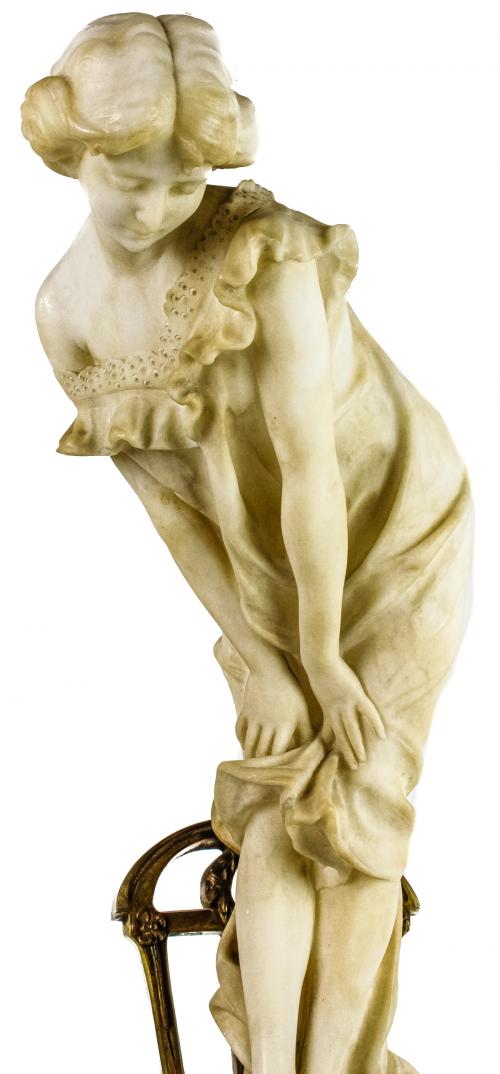 FIGURA DE ESCUELA ITALIANA CIRCA 1900