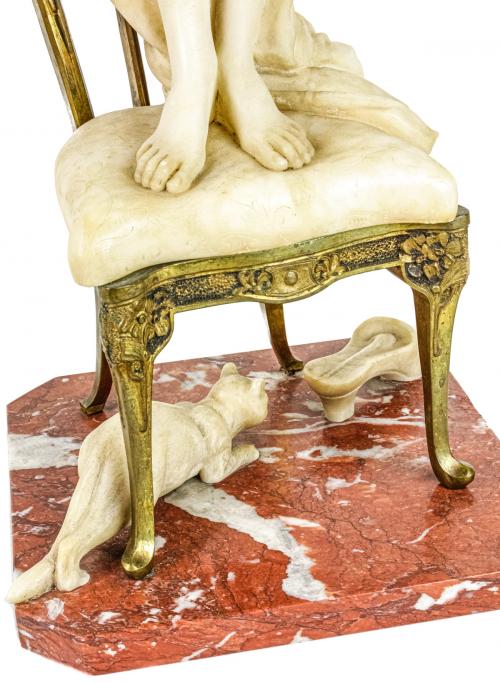 FIGURA DE ESCUELA ITALIANA CIRCA 1900