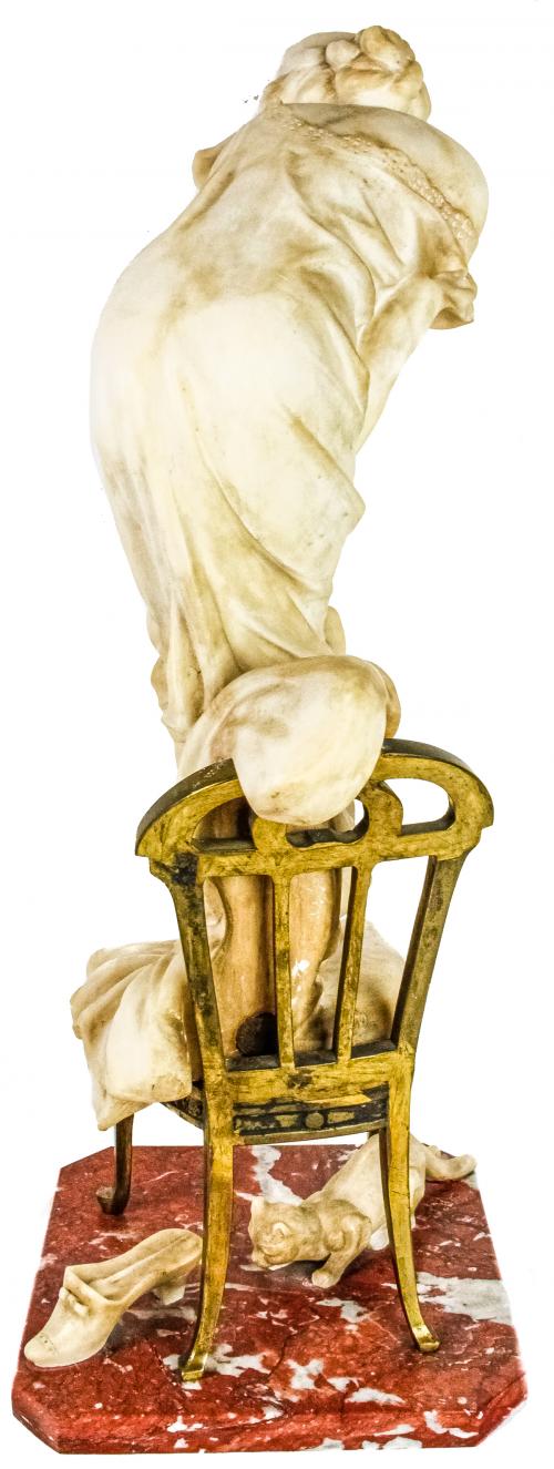 FIGURA DE ESCUELA ITALIANA CIRCA 1900