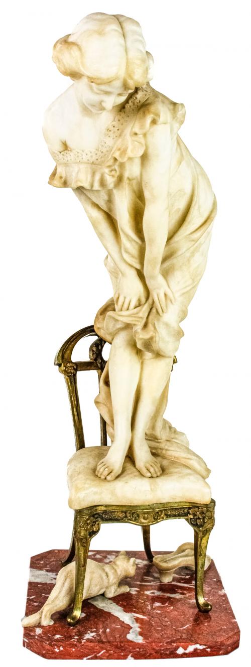 FIGURA DE ESCUELA ITALIANA CIRCA 1900
