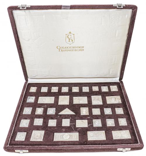 COLECCIÓN DE 36 PIEZAS DE SELLOS DE PLATA