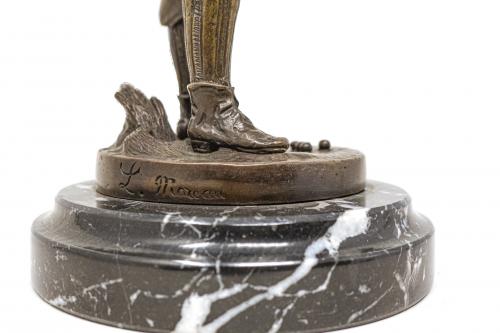 FIGURA EN BRONCE DEL ÚLTIMO TERCIO DE SIGLO XX