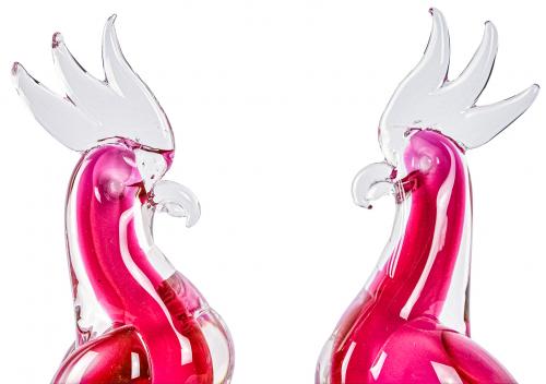 DOS FIGURAS EN CRISTAL DE MURANO DEL ÚLTIMO CUARTO S.XX