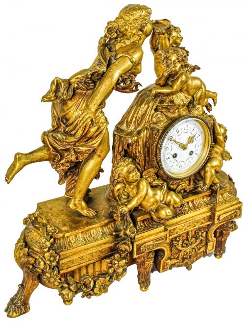 RELOJ FRANCÉS DE SOBREMESA DE FINALES DEL S.XIX