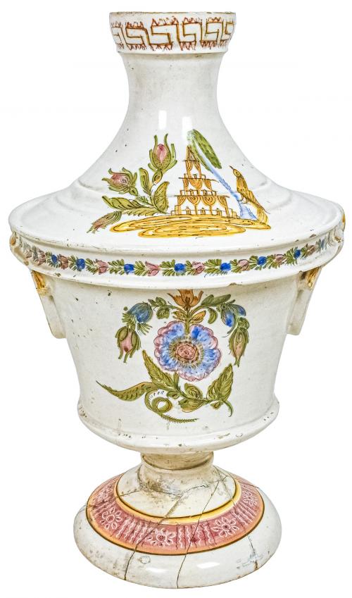 AGUAMANIL EN CERÁMICA DE RIBESALBES DEL S.XIX