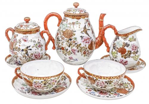 JUEGO DE TÉ ORIENTAL DEL PRIMER TERCIO DE SIGLO XX