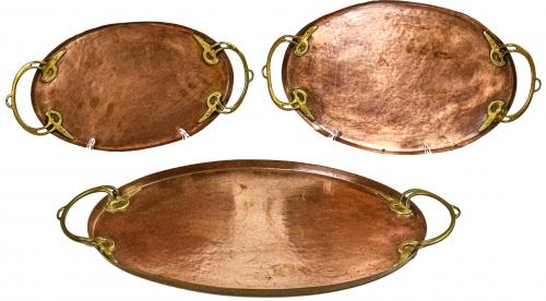 TRES BANDEJAS ALEMANAS "WMF" CIRCA 1900 