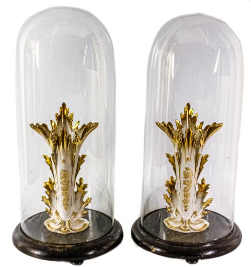 PAREJA DE URNAS DE CRISTAL