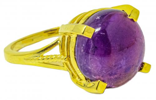 ANILLO CON AMATISTA