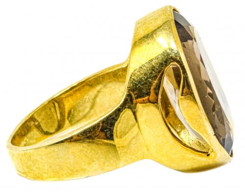 ANILLO CON CUARZO FUMÉ