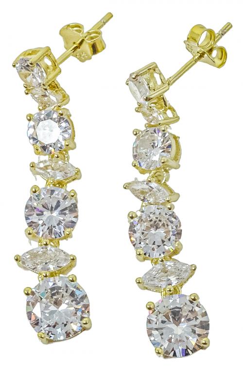 PENDIENTES LARGOS CON CIRCONITAS