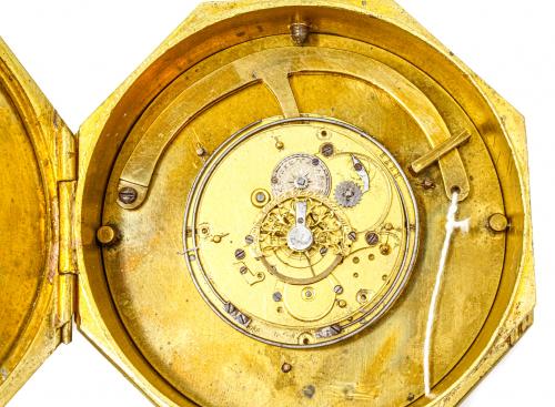 RELOJ DE CARRUAJE CON SONERÍA DEL S.XIX