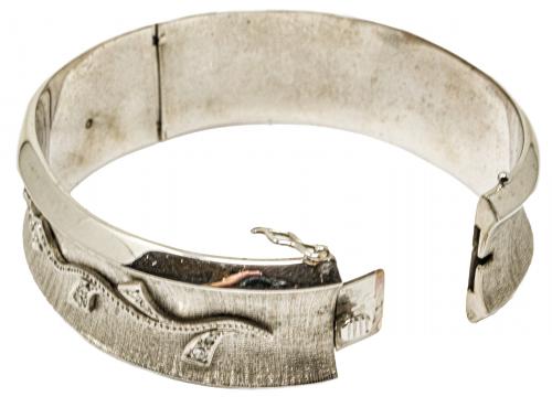 PULSERA ESCLAVA CON DIAMANTES AÑOS 60