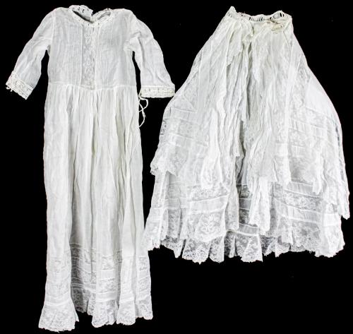 VESTIDO DE ACRISTIANAR DE PRINCIPIOS DE SIGLO XX