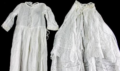 VESTIDO DE ACRISTIANAR DE PRINCIPIOS DE SIGLO XX