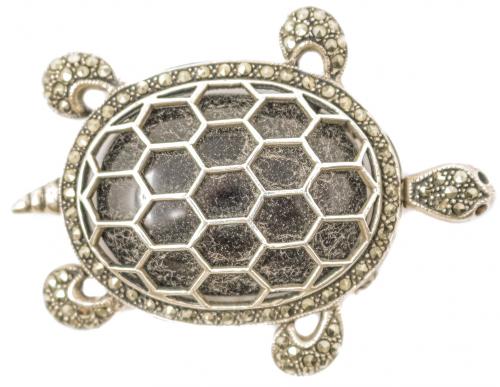 BROCHE COLGANTE "TORTUGA" PLATA