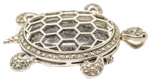 BROCHE COLGANTE "TORTUGA" PLATA